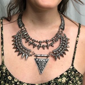 Markkit Just Wing It Spike Statement Necklace